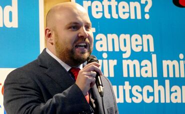 Der AfD-Spitzenkandidat für die Landtagswahl: Markus Frohnmaier.