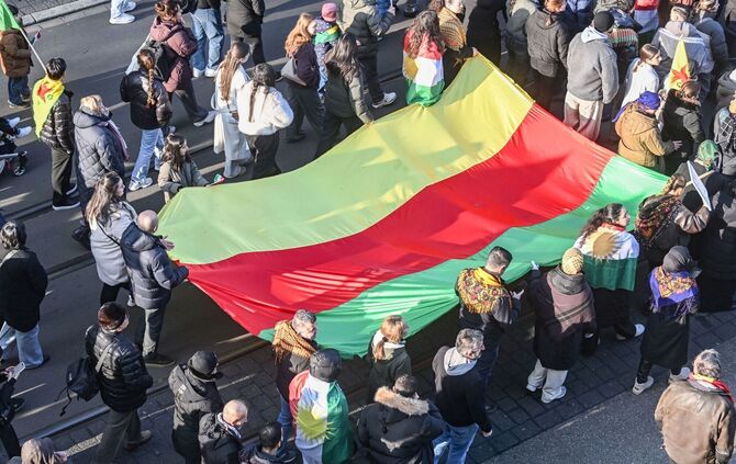 Kurden-Demonstration in Mannheim