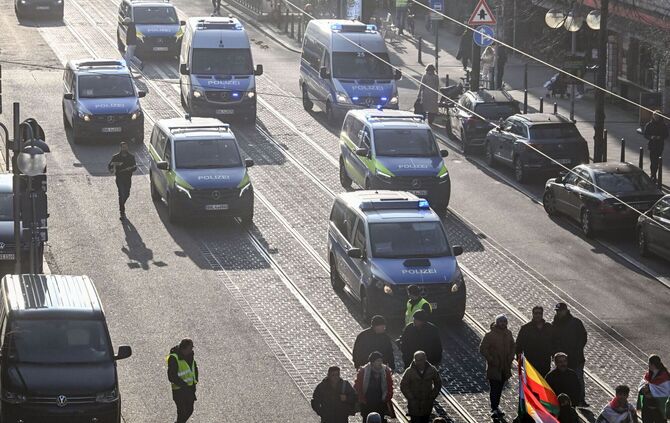 Kurden-Demonstration in Mannheim
