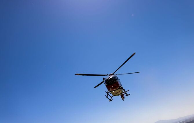 Ein Rettungshubschrauber