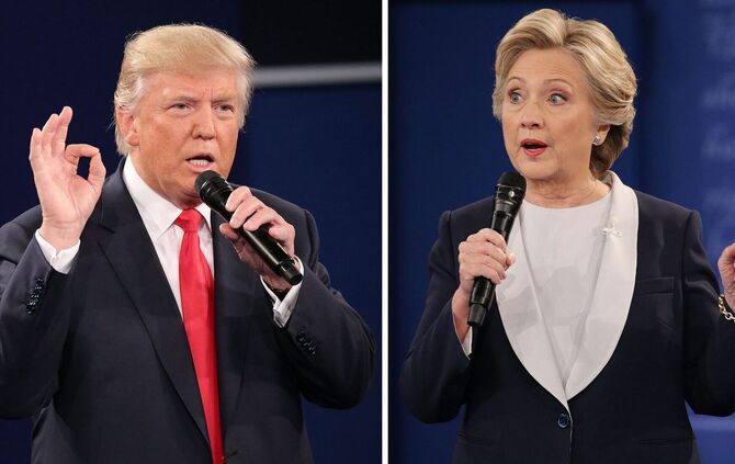 Trump und Clinton