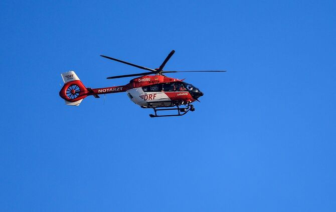 Rettungshubschrauber im Einsatz