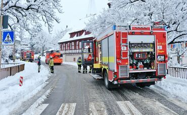 Die Therme einer Gasheizung löste eine Stichflamme aus, wodurch es zum Feuer kam.