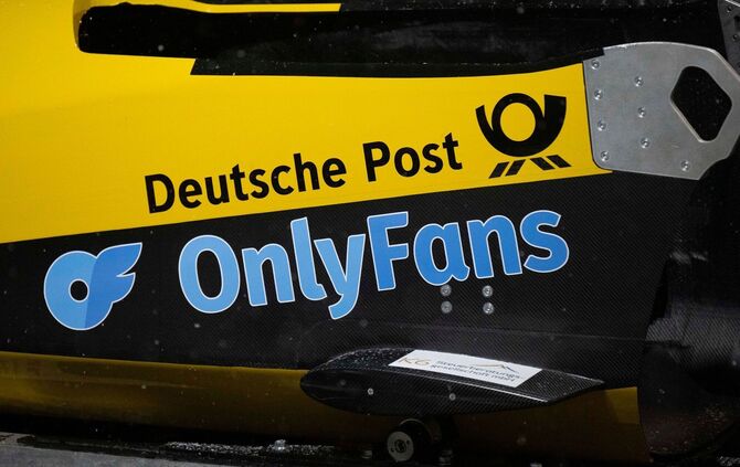 Werbung auf dem Bob von Lisa Buckwitz