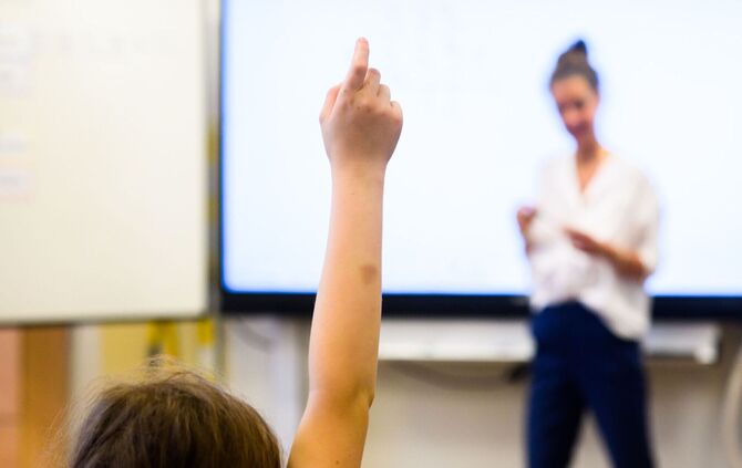 Unterricht in einer Grundschule