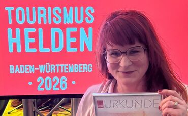Heike Scharmann wurde auf der CMT 2026 in Stuttgart als eine von 55 Personen als "Tourismusheldin" ausgezeichnet.
