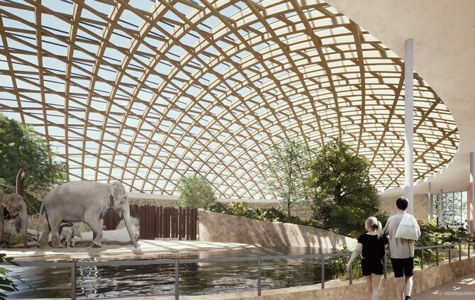 Die neue Elefantenwelt ist das größte Bauprojekt in der Geschichte des landeseigenen Stuttgarter Zoos.