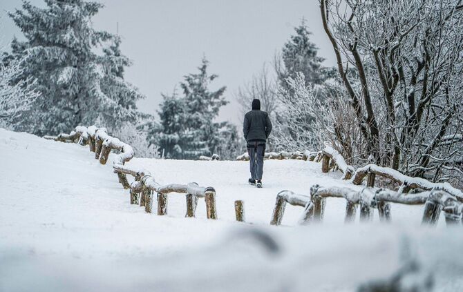 Winterwetter auf dem Großen Feldberg