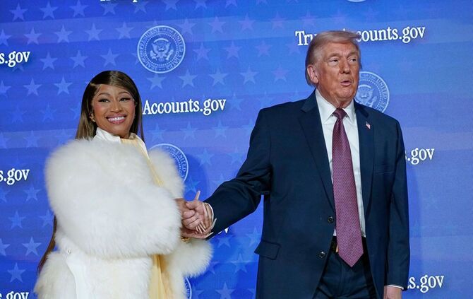 US-Präsident Trump und Rapperin Nicki Minaj