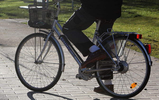Ein Radfahrer (Symbolfoto).