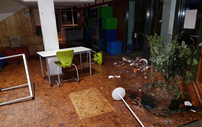 Vandalismus in der Rainbrunnenschule