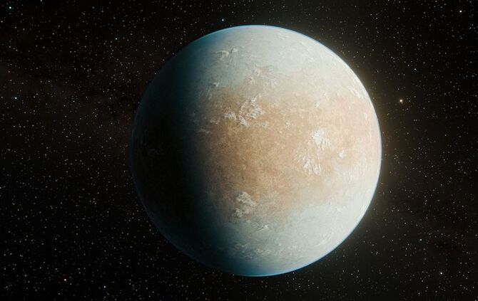 Künstlerische Darstellung des Exoplaneten HD 137010 b.