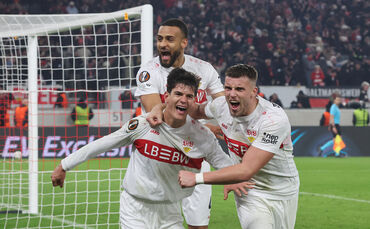 In den Play-offs gegen Celtic Glasgow will der VfB um Chema Andrés, Ermedin Demirovic und Josha Vagnoman wieder Grund zum Jubeln