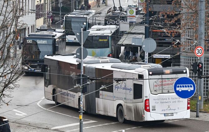 Vor Warnstreiks im öffentlichen Nahverkehr - Esslingen