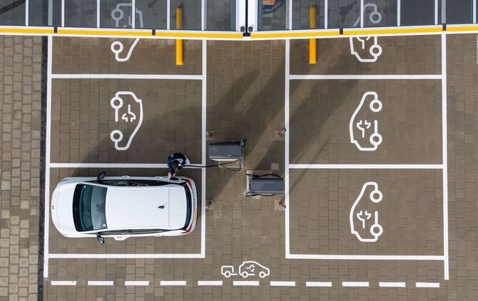 Schnellladepark für Elektromobile