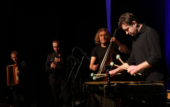 Das Quartett "Quadro Nuevo" beim traditionellen Neujahrskonzert in Welzheim.