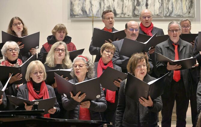 Der Chor Stimmwerk beim Adventskonzert 2025.