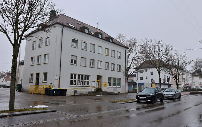 Ehemalige Post in Fellbach, an der belebten Stuttgarter Straße.