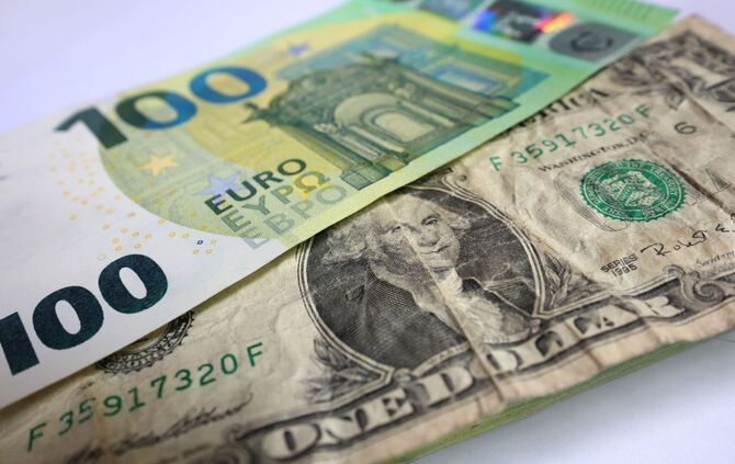 Dollar und Euro