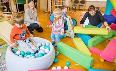 Im Indoor-Spielplatz des Christusbundes können Kinder bis sechs Jahren nach Herzenslust toben und spielen - ganz wetterunabhängi