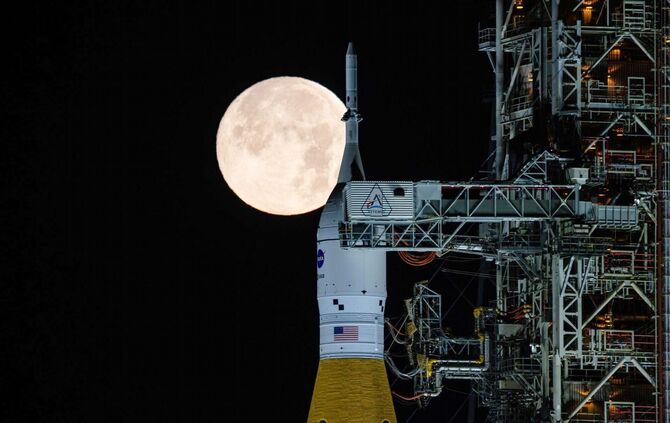 Raktensystem «Artemis 2» auf Weltraumbahnhof Cape Canaveral