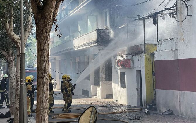 Feuer in einem Restaurant auf Mallorca