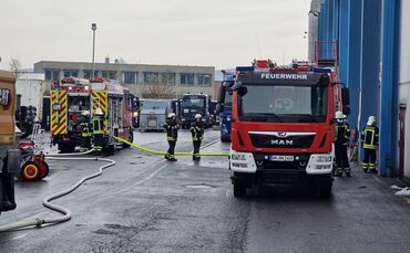 Die Feuerwehr im Einsatz im Waiblinger Eisental.