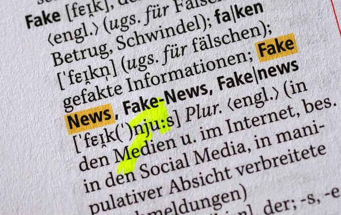 Duden - Das Wort "Fake News"