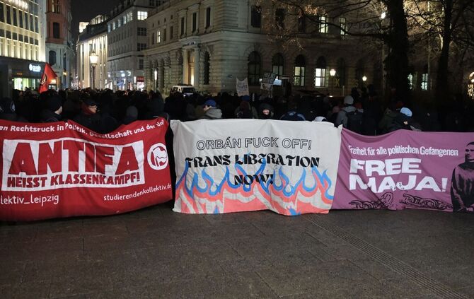 Proteste gegen Verurteilung von Maja T.
