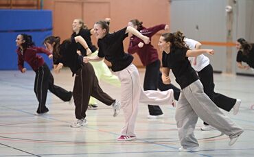 Training für den Gala-Auftritt.
