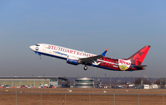 Der VfB Stuttgart reist mit einem eigenen Flugzeug zu den Auswärtsspielen.