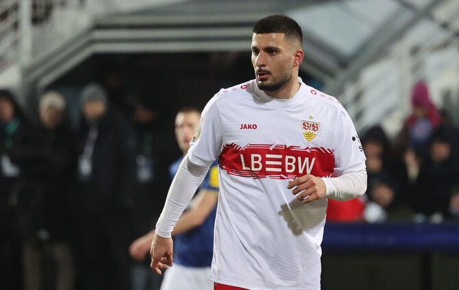 Deniz Undav wurde mit zwei Torbeteiligungen gegen Holstein Kiel zum Man of the Match gewählt.