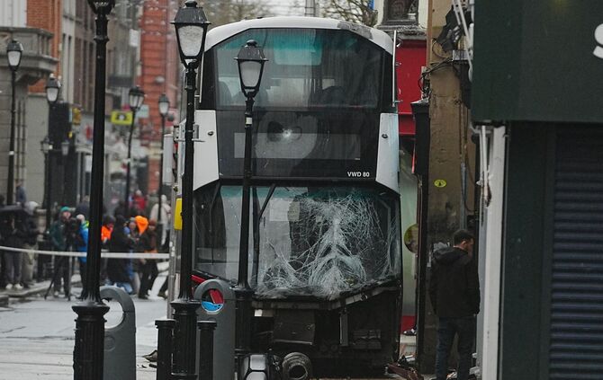 Busunglück in Dublin