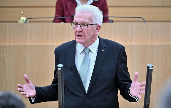 Kretschmann hält seine letzte Rede im Parlament