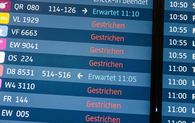 Winterwetter - Flughafen Berlin/Brandenburg