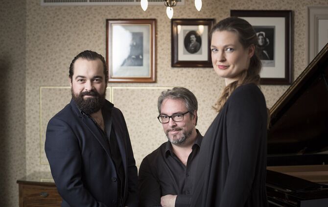 Das Atos Trio gastiert zum Abschluss der Fellbacher Rathauskonzertreihe im Fellbacher Rathaus. Das international ausgezeichnete