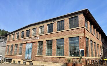 Ab 1877 Pumpenfabrik Ritz, seit 2016 Manufaktur: das B 26 in der Becherlenstraße 26 in Schwäbisch Gmünd.