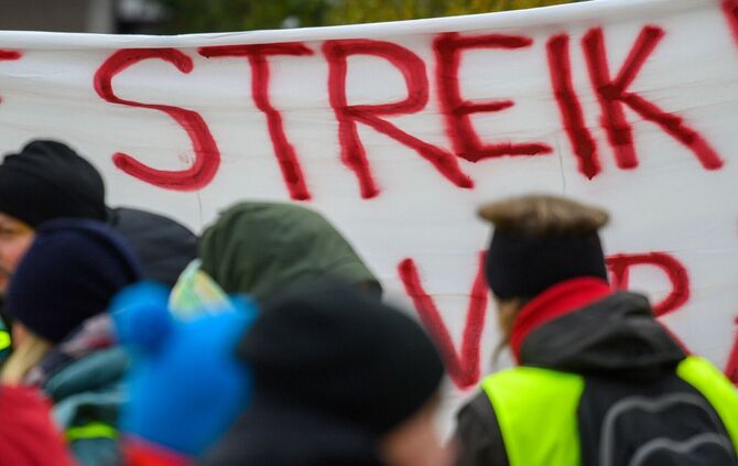 Wie hier in Magdeburg soll es in der kommenden Woche noch einmal viele Warnstreiks geben. (Archivbild)