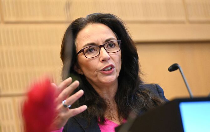 DGB-Chefin Yasmin Fahimi