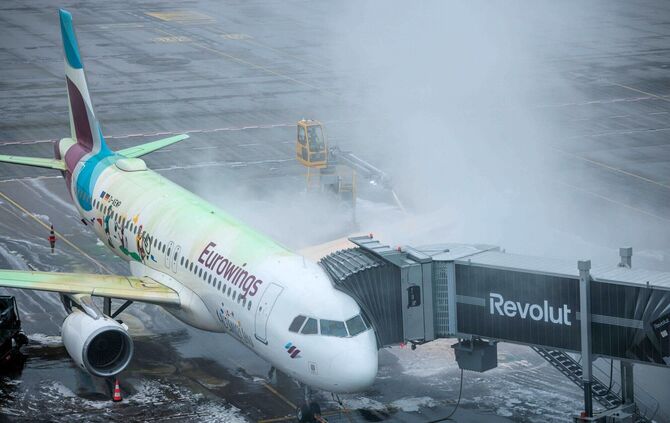 Winterwetter - Flughafen Berlin/Brandenburg