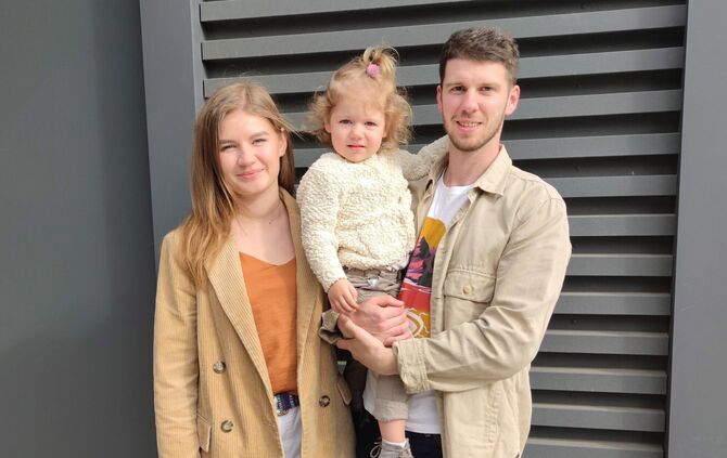 Denys Striukov und seine Familie fühlen sich in Winnenden inzwischen heimisch.