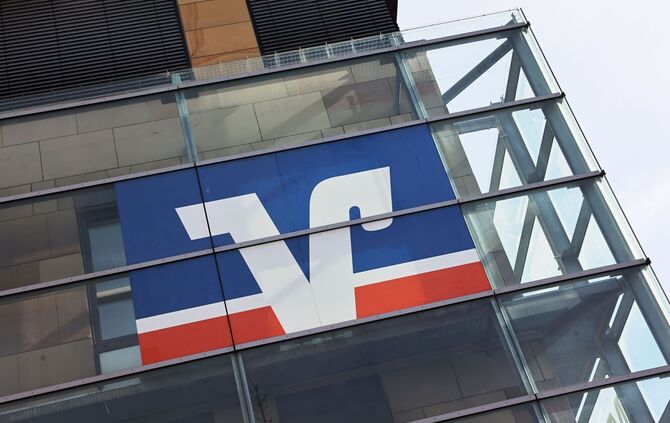 Logo der Volksbank Stuttgart (Symbolfoto).