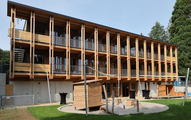 Die Kita Remsaue an der Schorndorfer Straße wurde 2025 fertiggestellt.