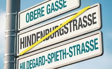 So in etwa könnte die Beschilderung in der Stettener Ortsmitte einmal aussehen, wenn es nach der Initiative von Michael Burger u