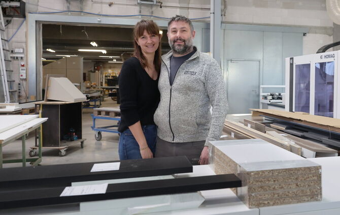 Aufgeben war für sie keine Option: René Fritz mit Ehefrau Bozena.