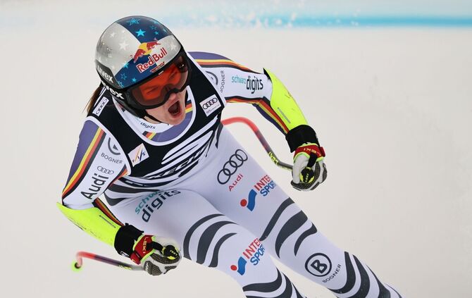 Emma Aicher kämpft bei drei Rennen um Edelmetall.