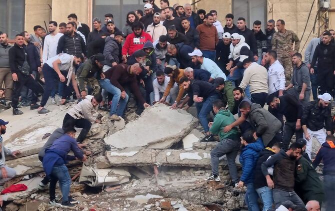 Wohnhaus im Libanon eingestürzt