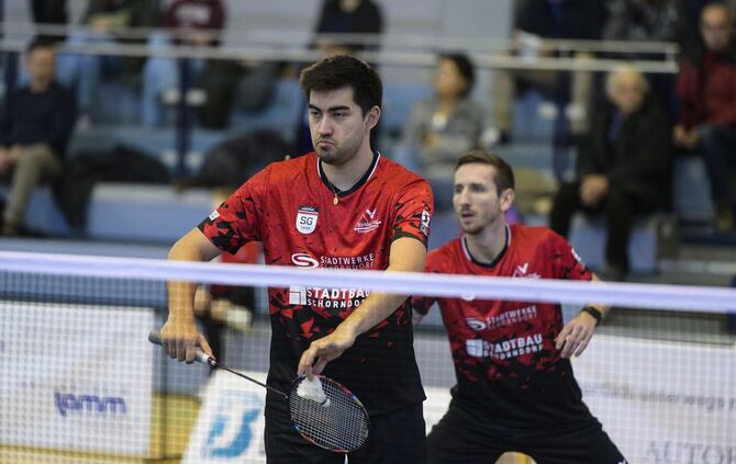 Alan Erben (links) und David Kramer punkteten auswärts im ersten Doppel für die SG Schorndorf.