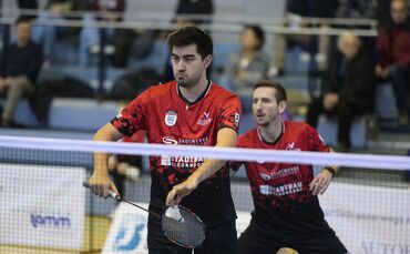 Alan Erben (links) und David Kramer punkteten auswärts im ersten Doppel für die SG Schorndorf.