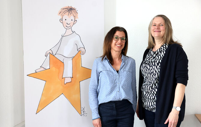 Iris Schäfer (l.) und Kirsten Allgayer haben das komplette Famliensystem im Auge.